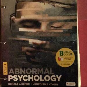 Abnormal Psychology Textbook